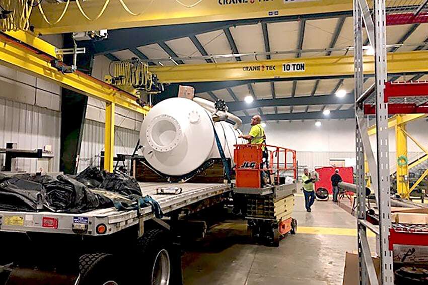 7 -  Re- Condenser BAHX Repair & Vessel Refurbishment - tank loading onto truck